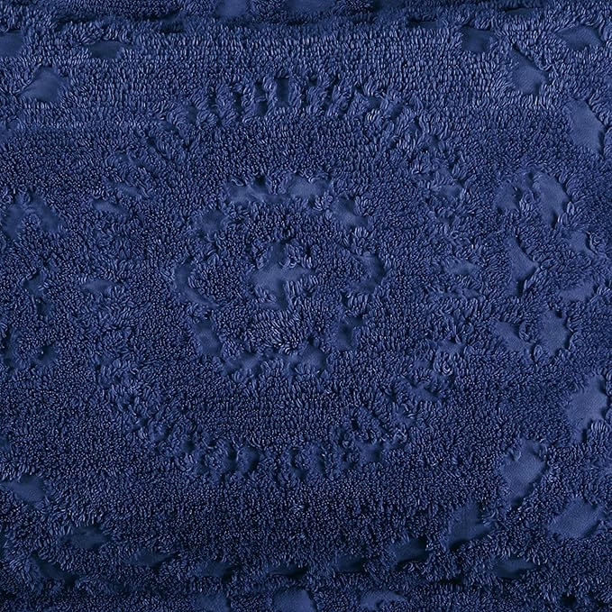 Better Trends 1 Piece Chenille Bedspread King Size 100% Cotton Chenille Bedding Lightweight Medallion Pattern Bedroom Decor Rio Collection