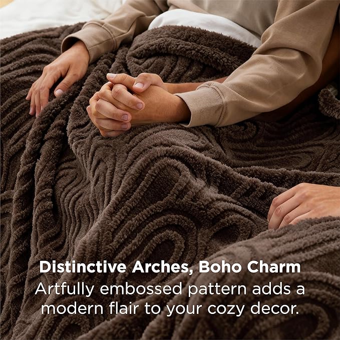 Bedsure GentleSoft Twin Blanket for Bed - Cozy Soft Blankets for Women, Cute Small Fleece Throws for Girls, Graduation Decorations Gift for Her Him School Dorm, Dark Brown, 60x80 Inches