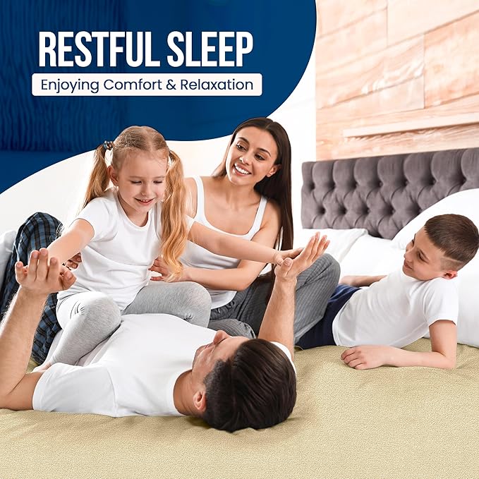 Utopia Bedding Waterproof Mattress Protector Twin XL Size, Premium 200 GSM Terry Mattress Cover, Soft & Breathable Bed Cover, Fitted Sheet Style with Stretchable Deep Pockets 15" (Beige)