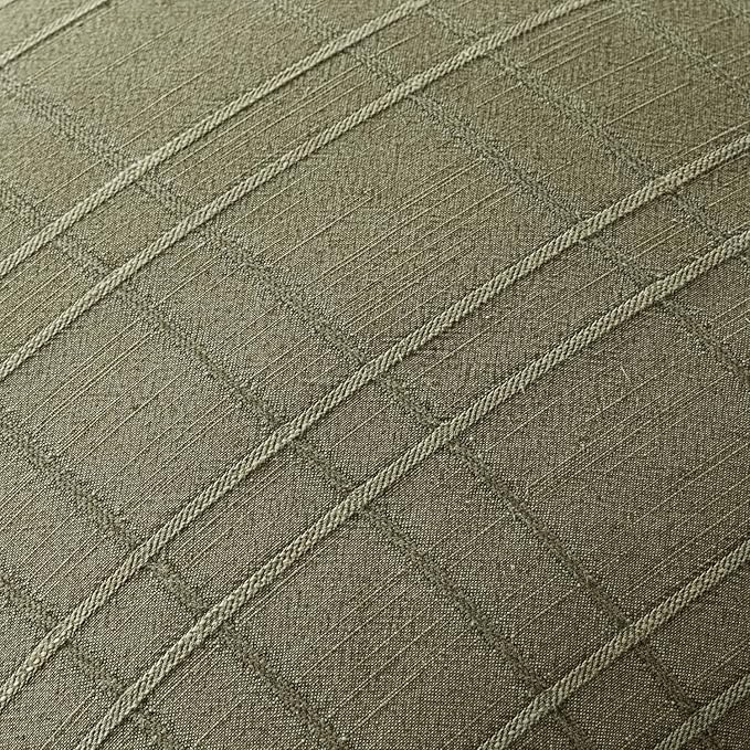 MIULEE Decorative Linen Check Throw Pillow Covers Neutral Farmhouse Vintage Spring Pillow Covers 20x20 Set of 2 Boho Modern Home Decor for Sofa Couch Bedroom Cushion Sage Green
