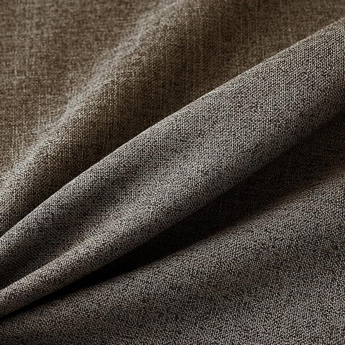 MIULEE Pack of 2 Decorative Linen Burlap Pillow Covers Farmhouse Boho Accent Pillowcases Home Decor for Couch Sofa Bedroom Living Room 20x20 Inch Dark Brown