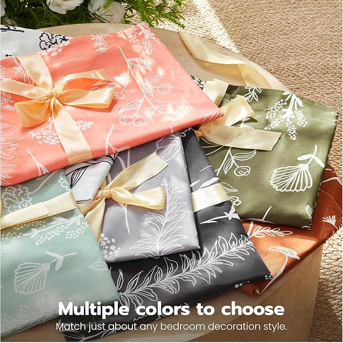 Joiedomi King Size Comforter Set Olive Green, 3 Pieces Floral King Bedding Set with 1 Soft Reversible Botanical Comforter and 2 Pillow Shams, Bed in a Bag for All Seasons
