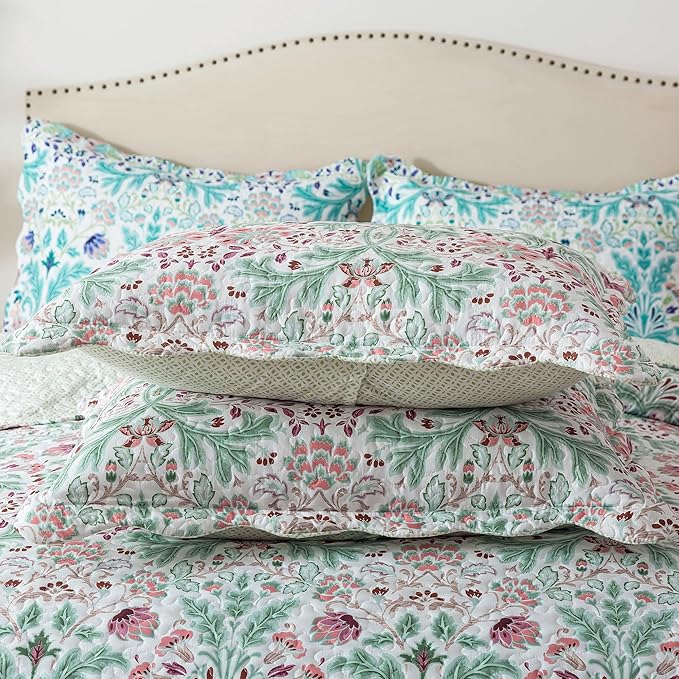 HoneiLife Quilt Set Queen Size - Microfiber Bedspreads for Queen Bed, Reversible Coverlet Lightweight Bedcover Quilt Bedding Sets for Queen Bed