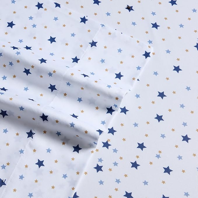 Kids Bedding Set Bed in a Bag for Boys and Girls Toddlers Printed Sheet Set and Comforter, Full, Galaxy
