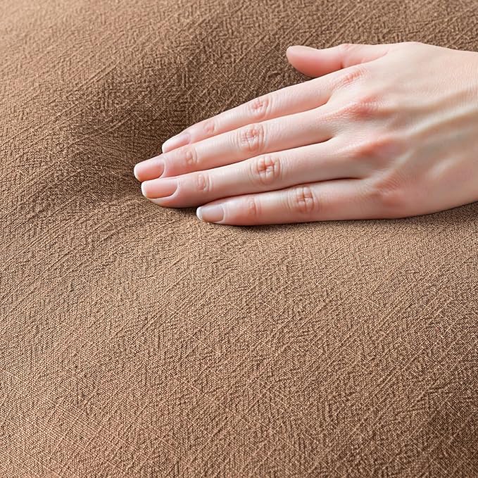 MIULEE Decorative Throw Pillow Covers Neutral Linen Fringe Throw Pillows Set of 2 Brown Boho Farmhouse Cushion Covers with Tassels for Couch Sofa Bed Living Room Spring Home Decor 16x16 Inch