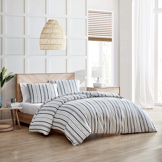 Stone Cottage - King Duvet Cover Set, Cotton Sateen Bedding with Matching Shams, Elegant Home Decor (Conrad Grey, King),Medium Grey