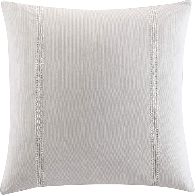 Laura Ashley Home - King Comforter Set, Cotton Reversible Bedding, Includes Matching Shams with Bonus Euro Shams & Throw Pillows (Lindy Green, King)