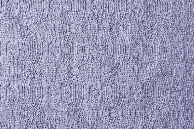 Chezmoi Collection Austin 3-Piece Oversized Bedspread Coverlet Set (Queen, Lavender)