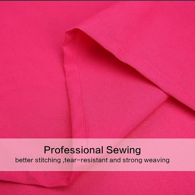 Twin XL Sheets Set 4 Piece Cooling Bed Sheets- Hotel Luxury 1800 Bedding Sheets & Pillowcases - 1 Flat Sheet,1 Fitted Sheet and 2 Pillow Cases - Extra Soft , Deep Pocket up to 16" (Hot Pink)