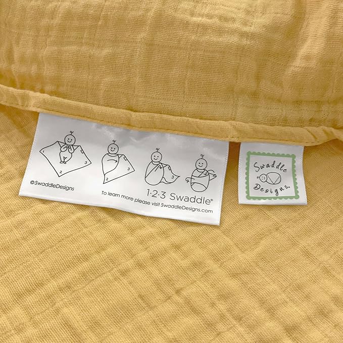 SwaddleDesigns Cotton Muslin Swaddle Blankets for Baby Boy & Baby Girl, Set of 4, Neutral Receiving Blankets for Newborn, Baby Registry & Gift, 46x46 inches, Fiesta