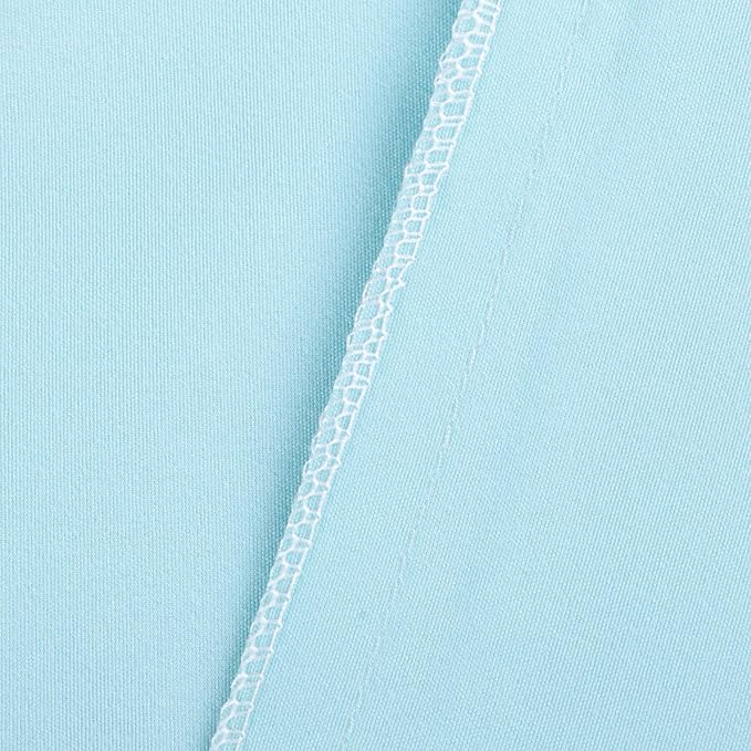NTBAY Toddler Sheet Set - 3-Piece Microfiber Crib Sheet Set - Flat Sheet, Fitted Sheet, Pillowcase - Solid Toddler Bedding, Light Blue