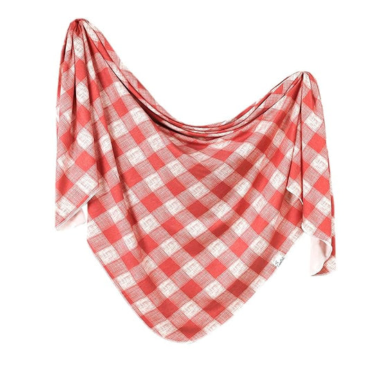 Copper Pearl Large Premium Knit Baby Swaddle Receiving Blanket Ralphie