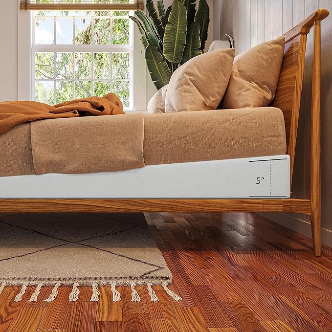 Avana Mattress Elevator 5-Inch - Gentle Incline Under Mattress Support - Riser for Snoring, Acid Reflux, and Sinus Relief, Queen