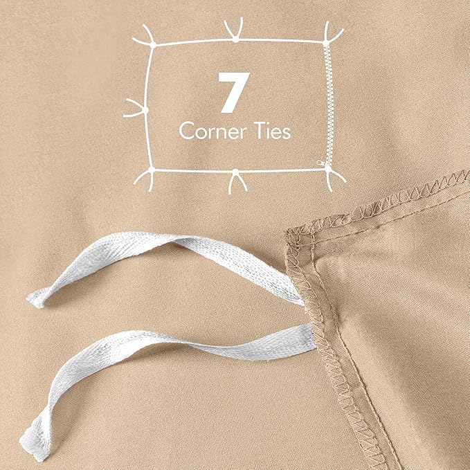 Utopia Bedding Duvet Cover King Size - 3 Piece with Zipper Closure - 1 Comforter Cover 104X90 Inches & 2 Pillow Shams 20X36 Inches (Beige) Comforter Not Included