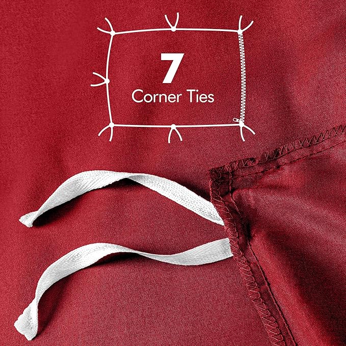 Utopia Bedding Duvet Cover Queen Size - 3 Piece with Zipper Closure - 1 Comforter Cover 90X90 Inches & 2 Pillow Shams 20X26 Inches (Red) Comforter Not Included