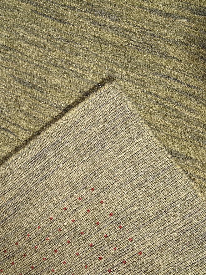 Rugsotic Carpets Hand Knotted Gabbeh Wool 8'x10' Area Rug Solid Blue L00111