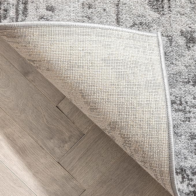 Well Woven Custom Size Runner - Choose Your Length - Patras Grey Vintage Medallion 27 Inches Wide x 65 Feet Long Runner Rug (27 in. x 65 ft.)