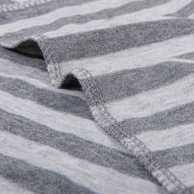 NTBAY Organic Cotton Toddler Pillowcases - Super Soft & Breathable Jersey Cotton Toddler Pillow Cases, 13”x18” Pillow Cases with Envelope Closure, Grey Stripe