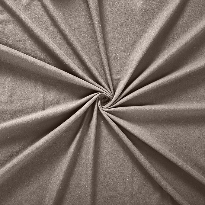 Superior Paisley or Solid Flannel Cotton Sheet Set, Fuzzy Warm Sheets, Traditional Bohemian Bedding, Includes 1 Flat Sheet, 1 Elastic Deep Pocket Fitted Sheet, 1 Pillowcase, Twin XL, Grey