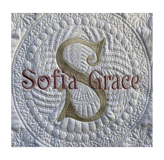 Personalized Baby Quilt Baby Blankets Monogrammed Blankets for Kids Baby Blankets for Boys Girls Embroidered Baby Gifts Sofia