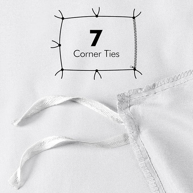Utopia Bedding Duvet Cover King Size - 3 Piece with Zipper Closure - 1 Comforter Cover 104X90 Inches & 2 Pillow Shams 20X36 Inches (Pack of 8, White) Comforter Not Included