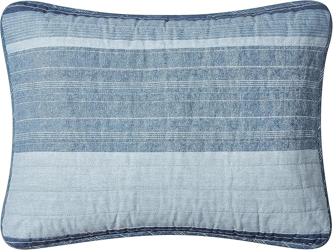 Nautica- King Quilt Set, Cotton Reversible Bedding Set, All Season Designer Home Décor (Ridgeport Blue, King)