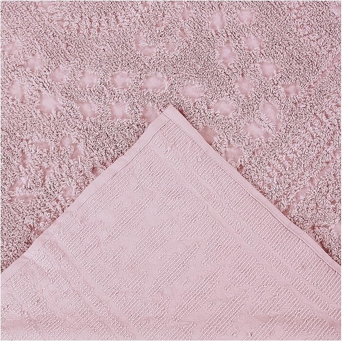 Better Trends 1 Piece Chenille Bedspread Full/Double Size 100% Cotton Chenille Bedding Lightweight Medallion Pattern Bedroom Decor Rio Collection