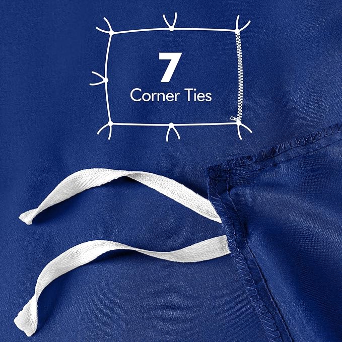 Utopia Bedding Duvet Cover Queen Size - 3 Piece with Zipper Closure - 1 Comforter Cover 90X90 Inches & 2 Pillow Shams 20X26 Inches (Royal Blue) Comforter Not Included