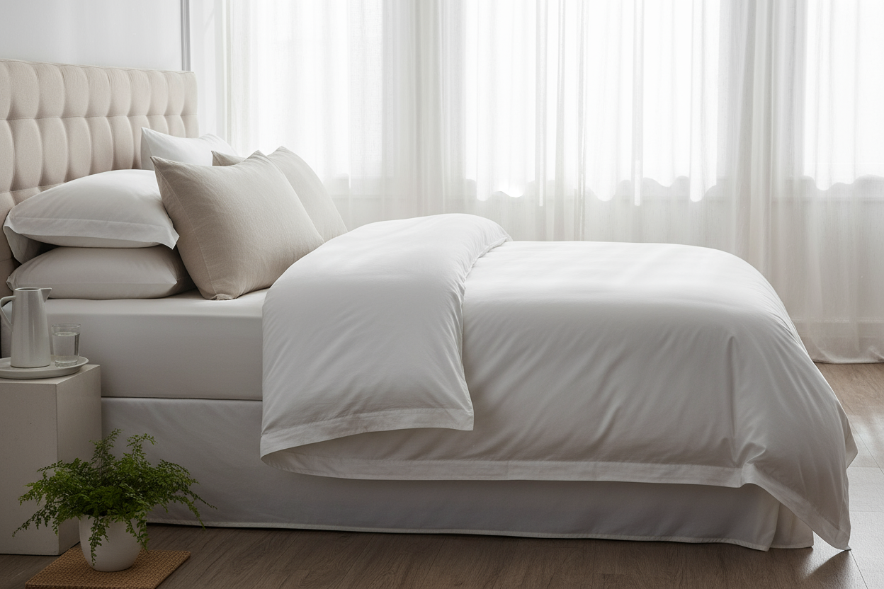 "I love the soft breathable sheets I got from LuxeHeaven Bedding. They’re perfect for hot summer nights and feel incredibly comfortable all year round."